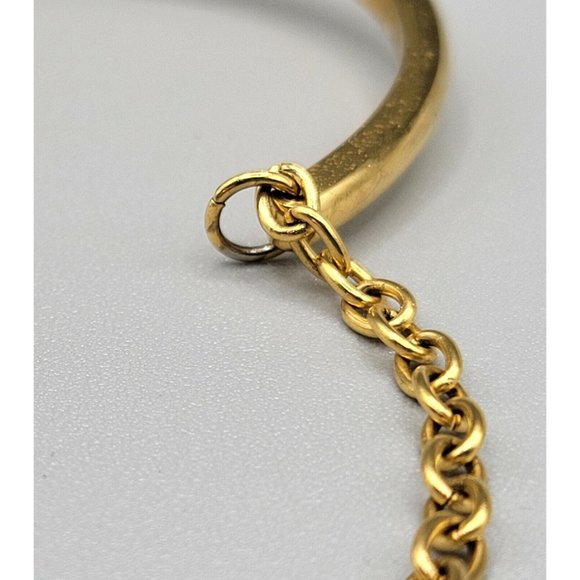 BROSWAY CHAKRA Bracelet Swarovski Crystal Gold Stainless Steel Finish Semi Rigid - Picture 5 of 5